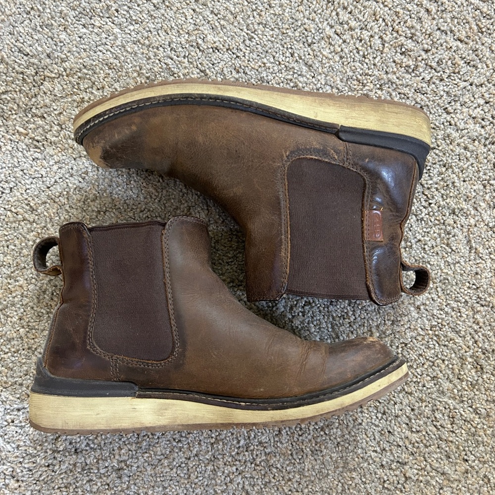 Keen Brown Leather Ankle Boots